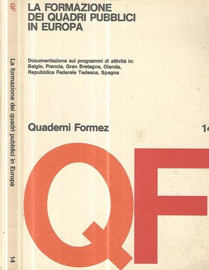 La formazione dei quadri pubblici in Europa - copertina