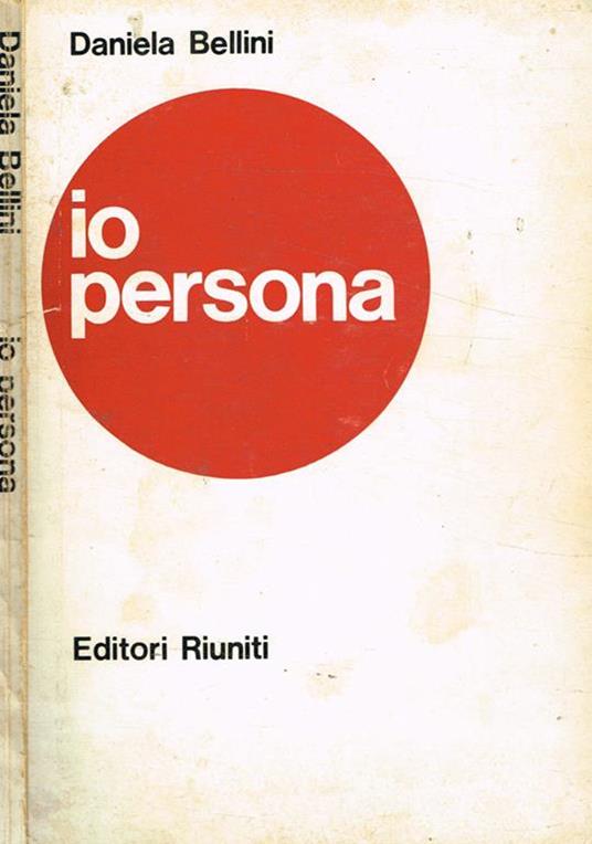 Io persona - Daniela Bellini - copertina