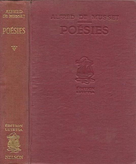 Poésies - Alfred de Musset - copertina