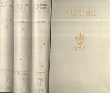 Tragedie - Vittorio Alfieri - copertina