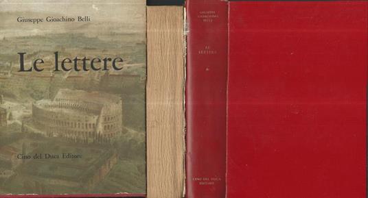 Le lettere - Gioachino Belli - copertina