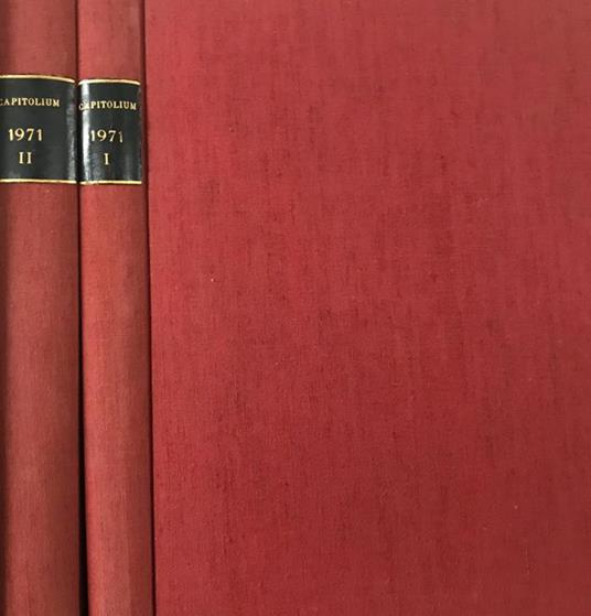 Capitolium, la Rivista di Roma 1971. Anno XLVI - Gennaio 1971 - copertina
