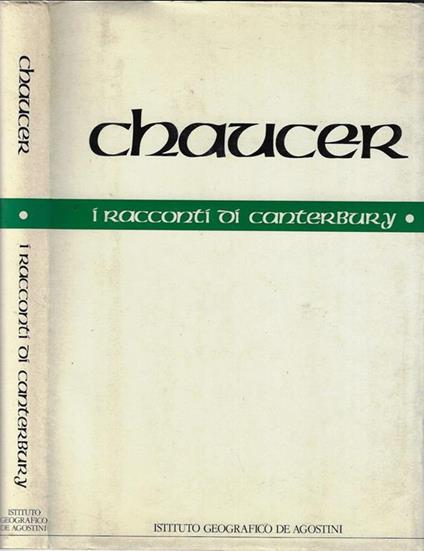 I racconti di Canterbury Vol I - Geoffrey Chaucer - copertina