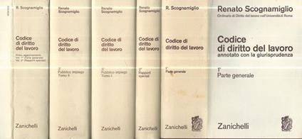 Codice di diritto del lavoro annotato con la giurisprudenza - Renato Scognamiglio - copertina