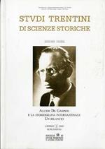 Alcide De Gasperi e la storiografia internazionale: un bilancio