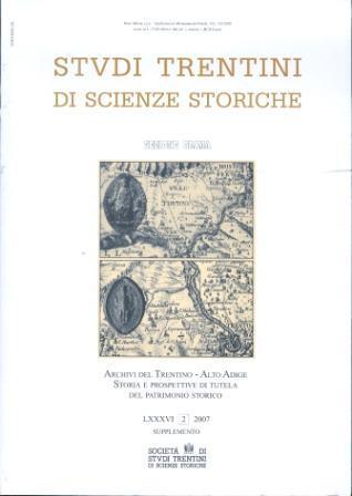 Archivi del Trentino-Alto Adige: storia e prospettive di tutela del patrimonio storico: una giornata di studio e di confronto in onore di Albino Casetti: atti della Giornata di studio, Trento 17 novembre 2006 - Maria Garbari - copertina