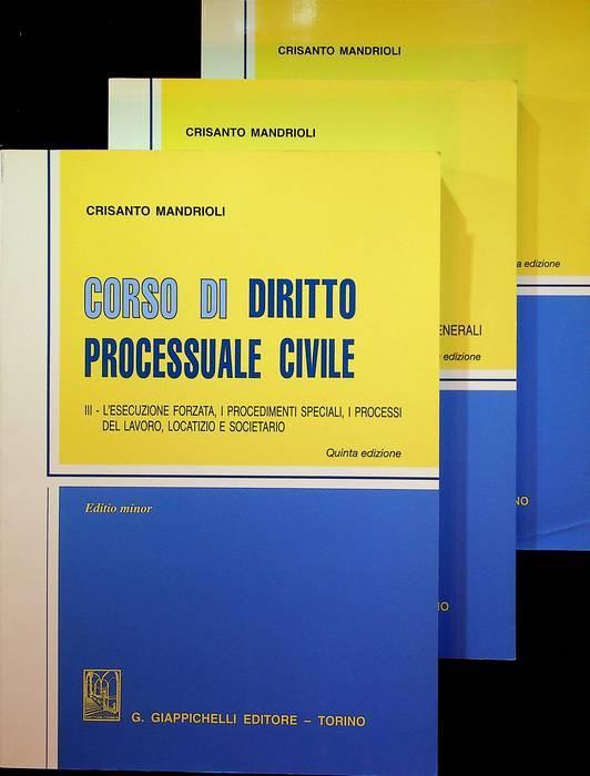 Corso di diritto processuale civile. Ediz. minore - Crisanto Mandrioli - copertina