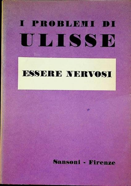 Essere nervosi - copertina