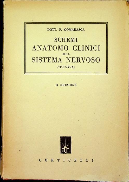 Schemi anatomo-clinici del sistema nervoso - Piero Gomarasca - copertina