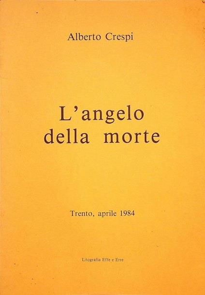L' angelo della morte - Alberto Crespi - copertina