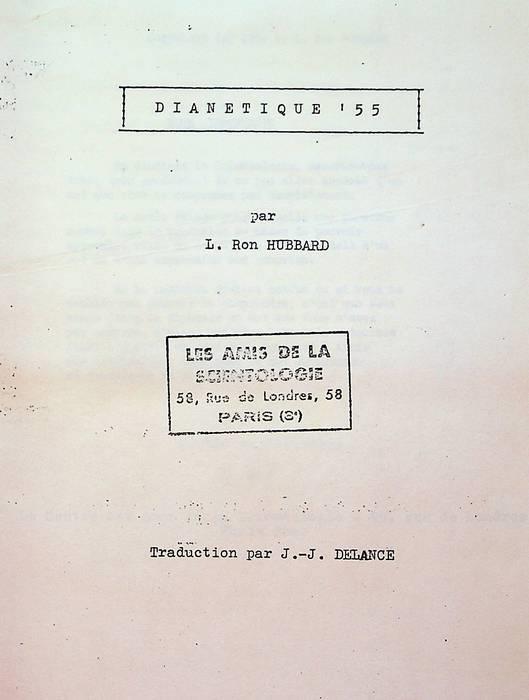 Dianétique ’55. Traduction par J.J. Delanche - L. Ron Hubbard - copertina