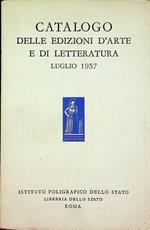 Catalogo delle edizioni d’arte e di letteratura: luglio 1957