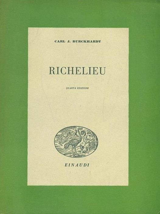 Richelieu - Jacob Burckhardt - copertina