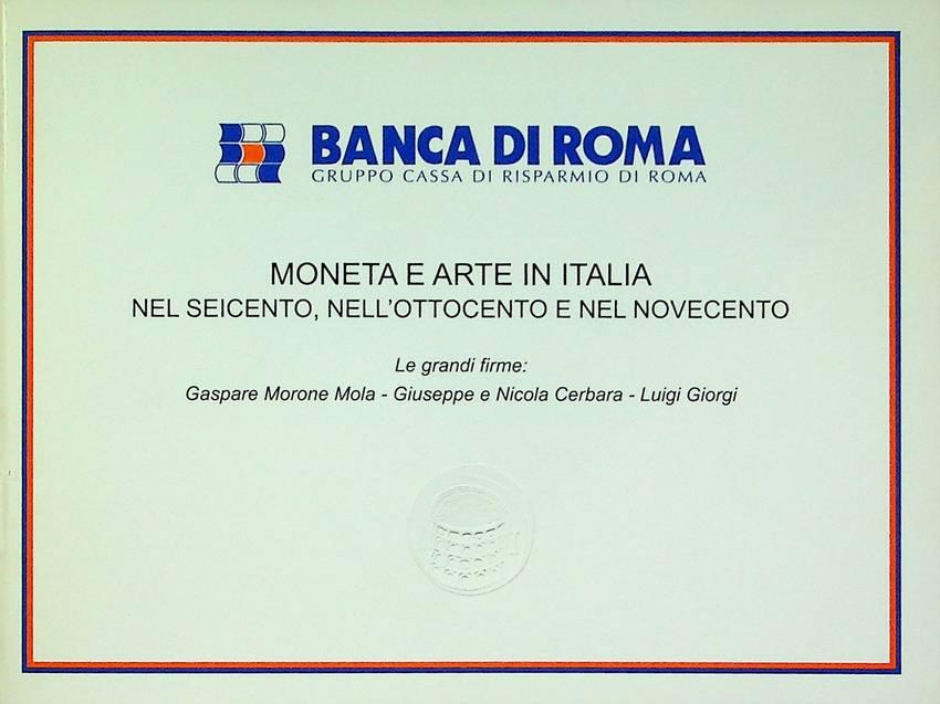 Moneta e arte in Italia nel Seicento, nell'Ottocento e nel Novecento