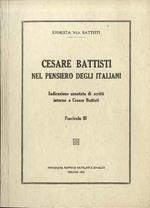 Cesare Battisti nel pensiero degli italiani: indicazione annotata di scritti intorno a Cesare Battisti: vol. III