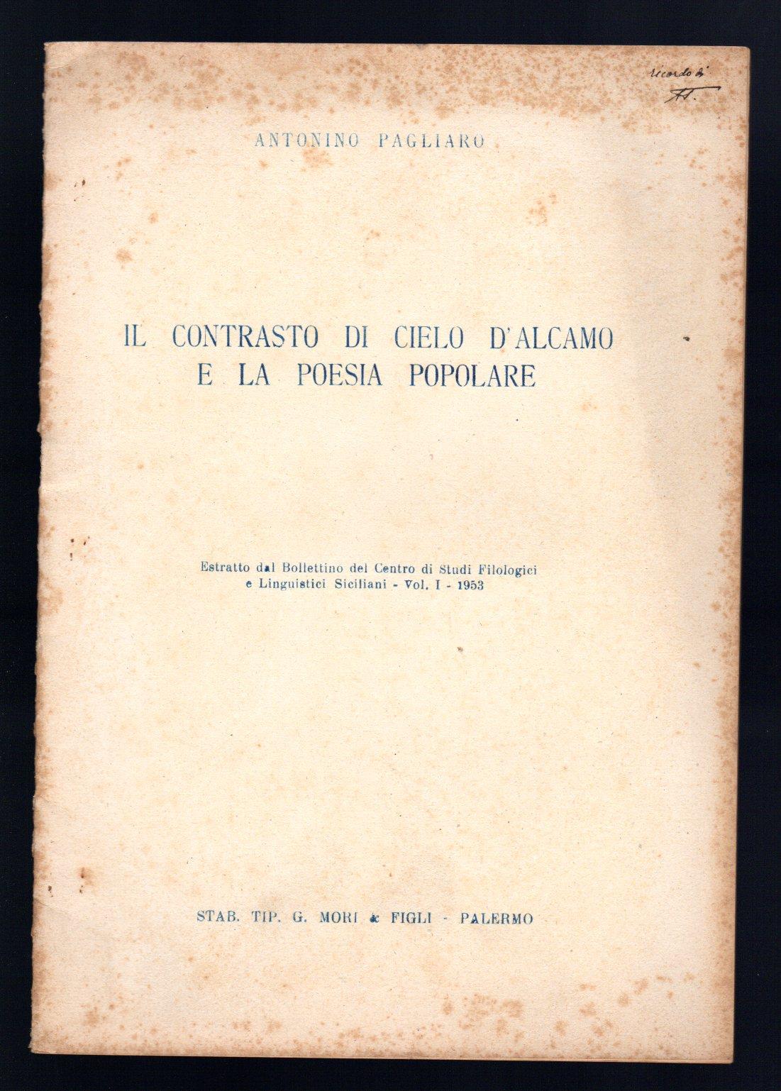 Il contrasto di cielo d'Alcamo e la poesia popolare