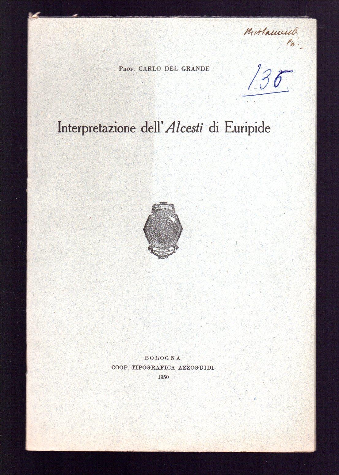 Interpretazione dell'Alcesti di Euripide