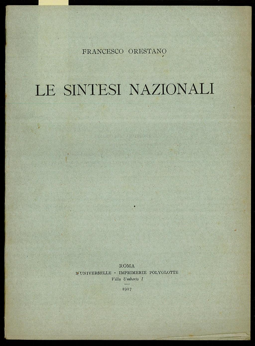 Le sintesi nazionali