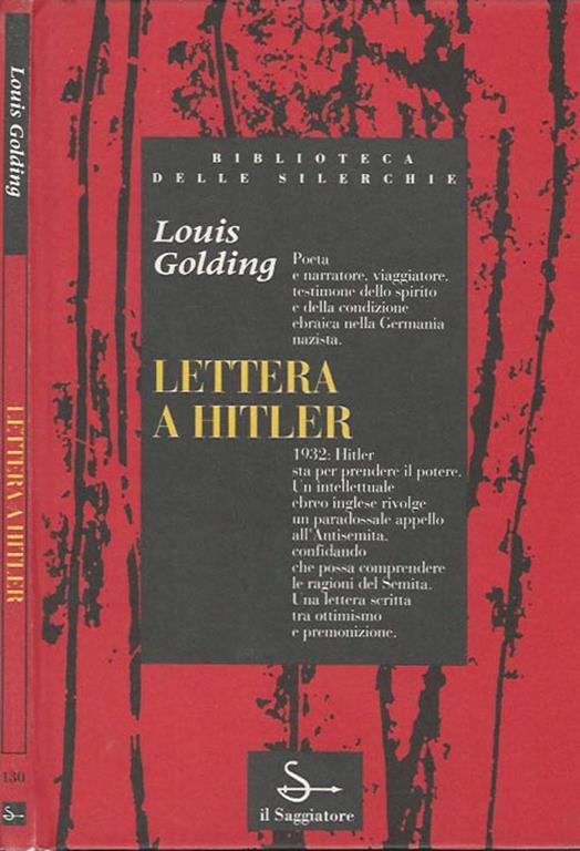 Lettera a Hitler - Louis Golding - copertina