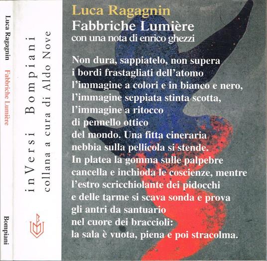Fabbriche Lumière - Luca Ragagnin - copertina