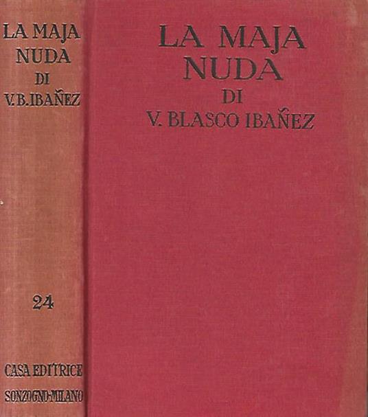 La maja nuda - Vicente Blasco Ibáñez - copertina