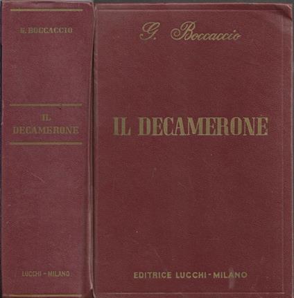 Il Decamerone - Giovanni Boccaccio - copertina