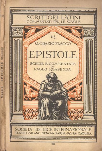 Epistole - Q. Flacco Orazio - copertina