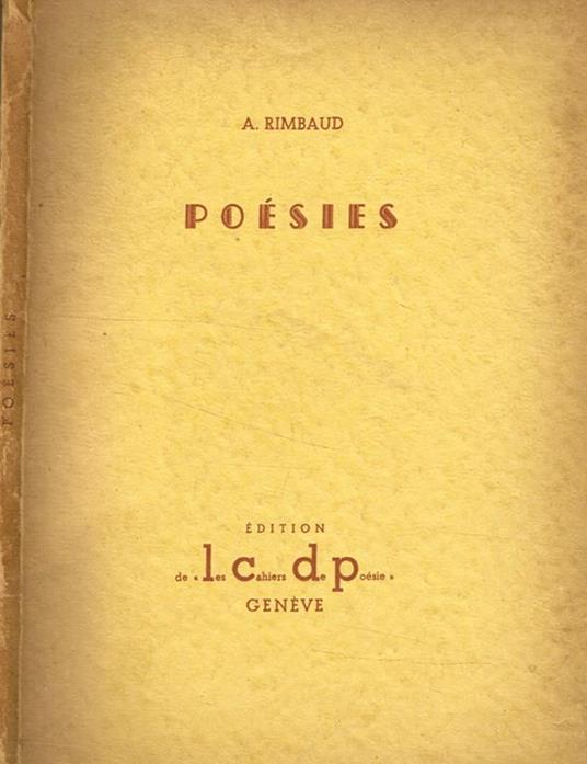 Poésies - Arthur Rimbaud - copertina
