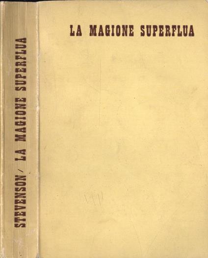La magione superflua - Robert Louis Stevenson - copertina