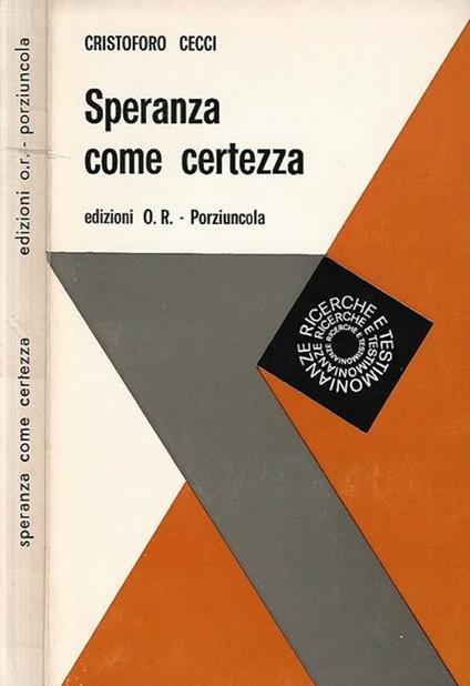 Speranza come certezza - Cristoforo Cecci - copertina