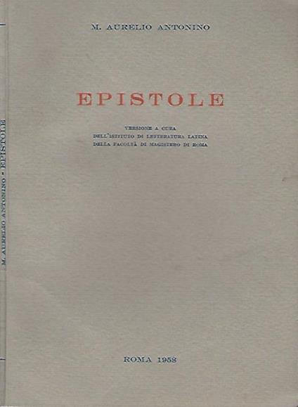 Epistole - copertina
