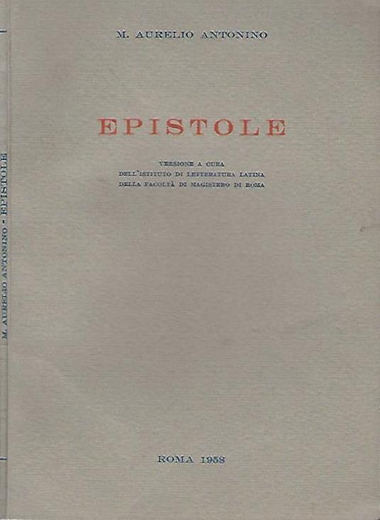Epistole - copertina