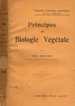 Principes de biologie végétale