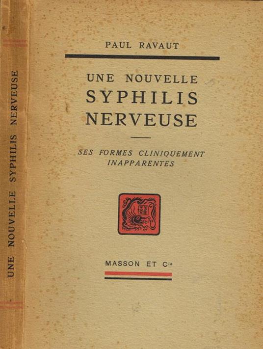 Une nouvelle syphilis nerveuse - copertina