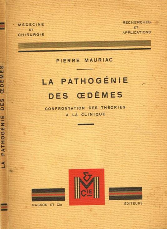 La pathogénie des oedèmes - copertina