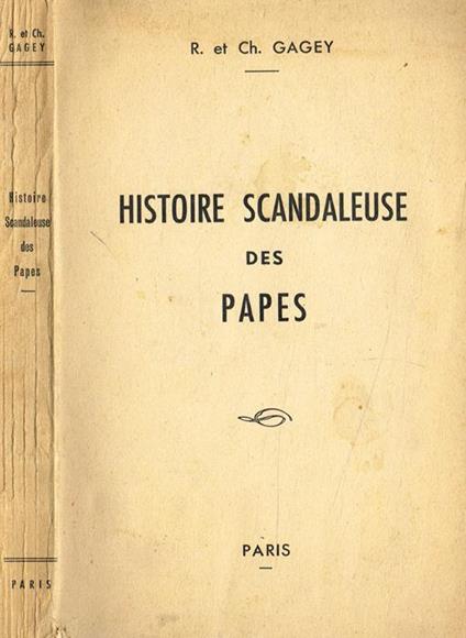 Histoire scandaleuse des Papes - copertina