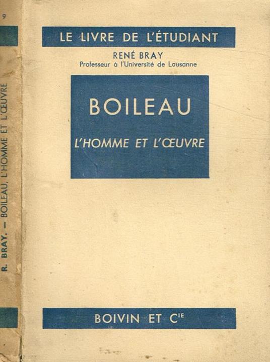 Boileau. L'homme et l'oeuvre - copertina