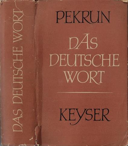 Das deutsche wort - Richard Pekrun - copertina