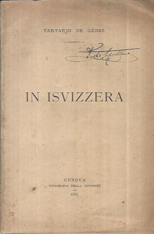 In Isvizzera - Tartarin De Génes - copertina