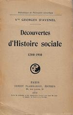 Découvertes d'histoire sociale