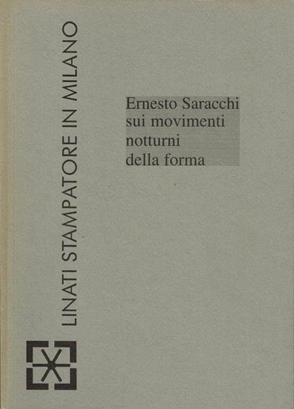 Ernesto Saracchi - copertina