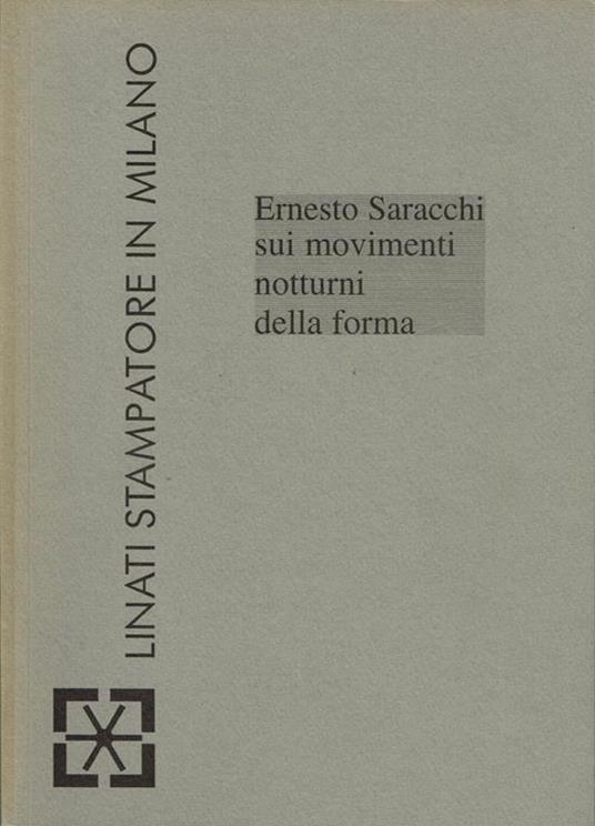 Ernesto Saracchi - copertina