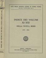 Indice dei volumi XI-XXI della nuova serie (1971-1981)