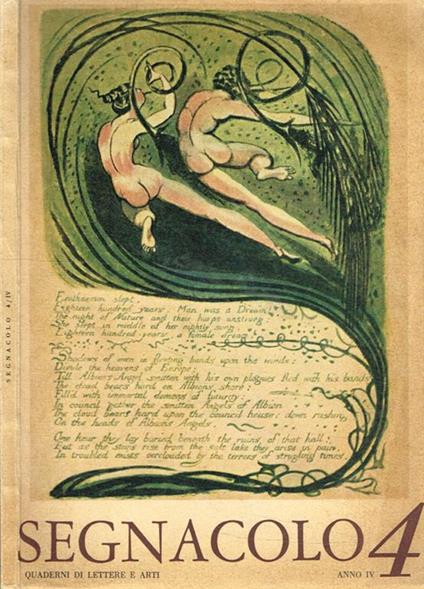 Segnacolo. Quaderni di lettere e arti. Anno IV, n.4, luglio-agosto 1963 - copertina