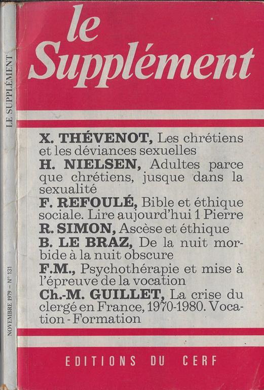 Le supplément N. 131 Anno 1979 - copertina