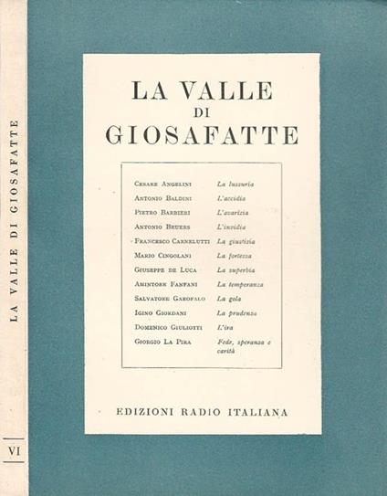 La valle di Giosafatte - copertina
