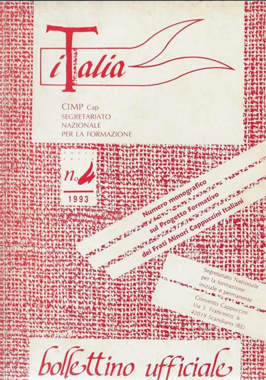 Italia bollettino ufficiale N° 4 1993 - copertina