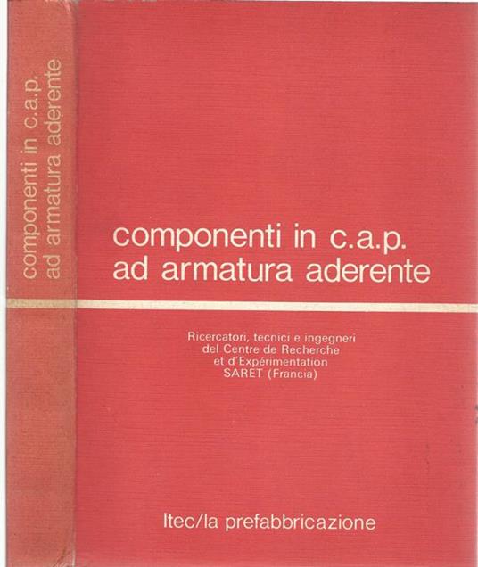 Componenti in c.a.p. ad armatura aderente - copertina