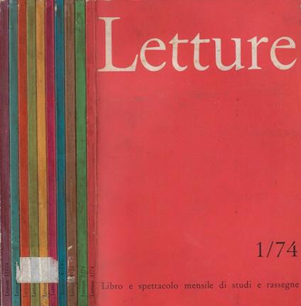 Letture 1974 - copertina