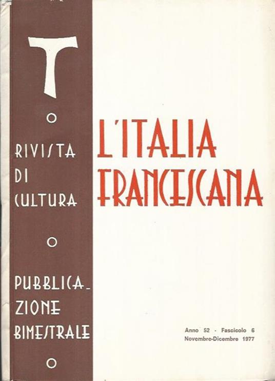 L' Italia Francescana - copertina